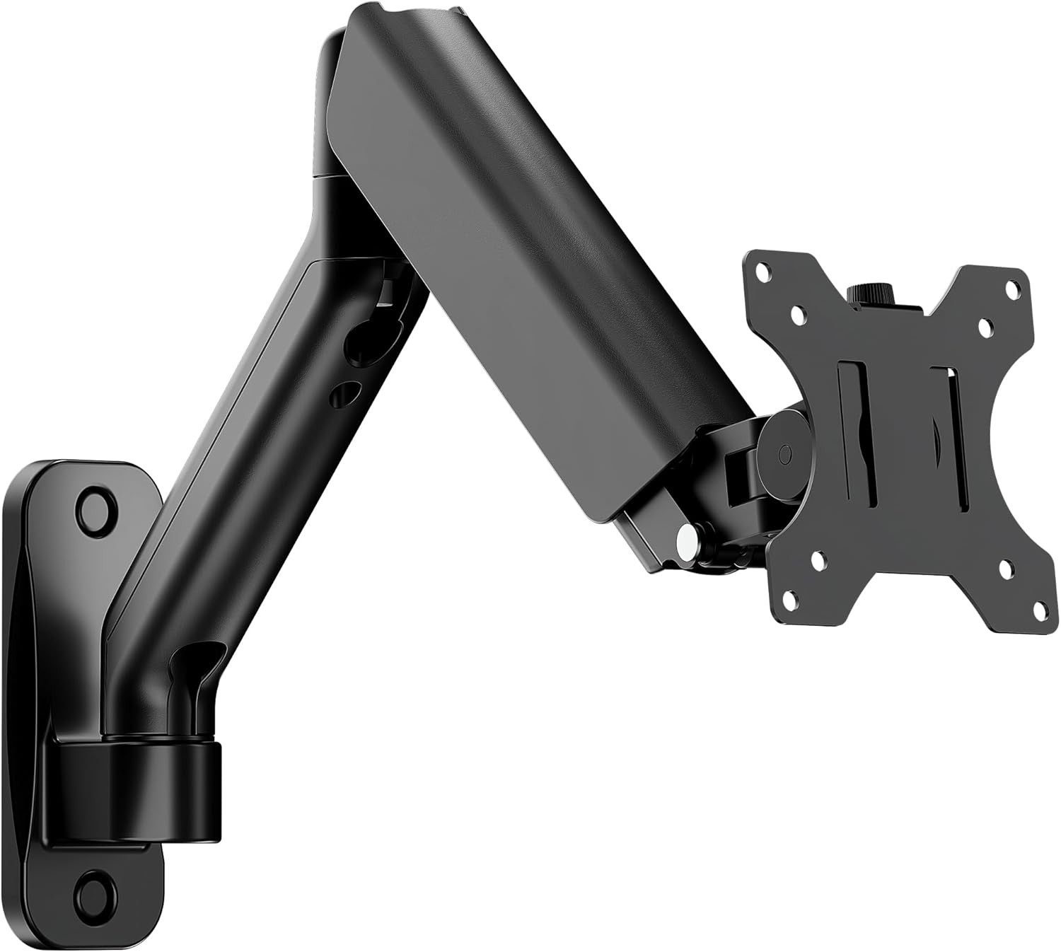 Single Monitor Wall Mount for 17 to 32 inch Flat/Curved Screens, Holds to 19....