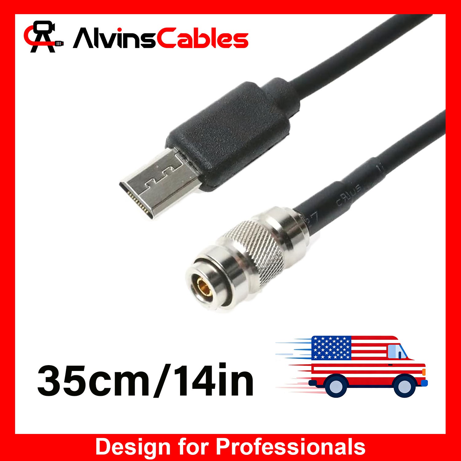 Timecode Cable for Atomos UltraSync ONE DIN to Micro USB SYNC Exten Cable 35cm