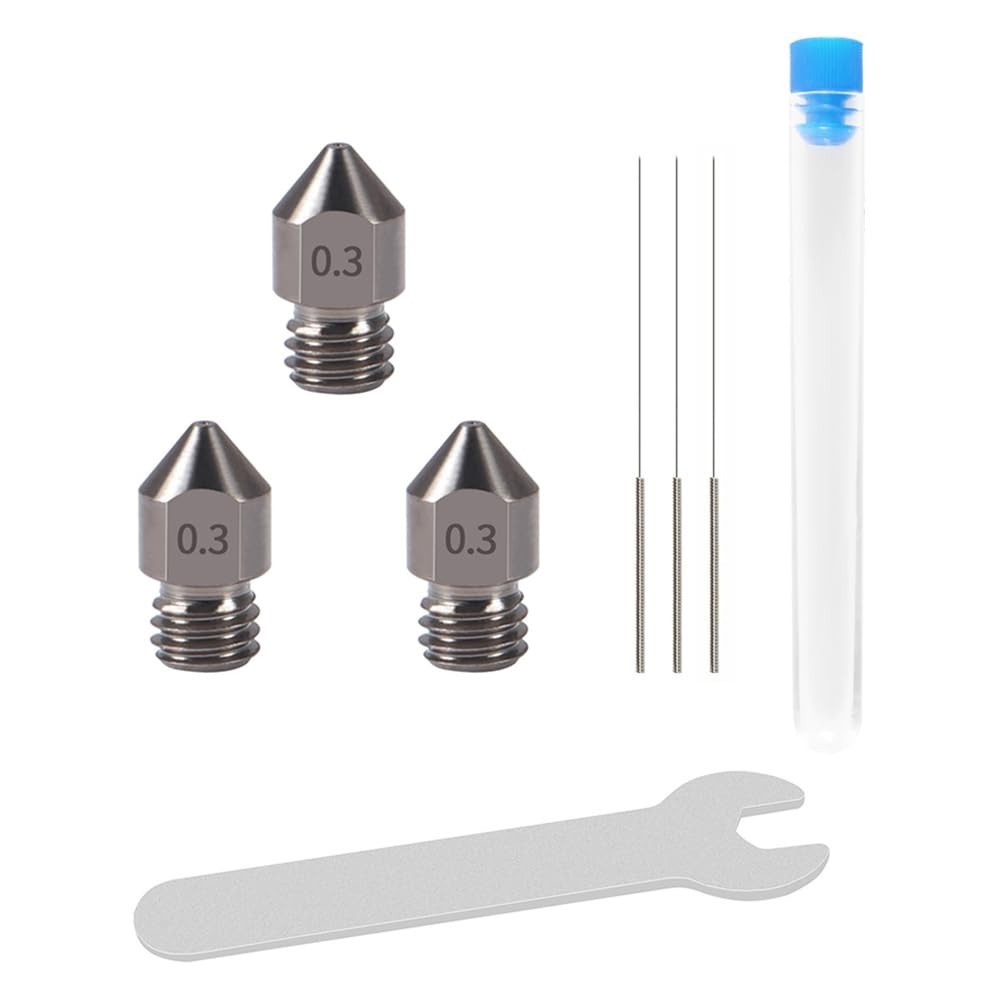 High-Performance 3D Printer MK8 Nozzles & Cleaning Needles for Optimal Printing