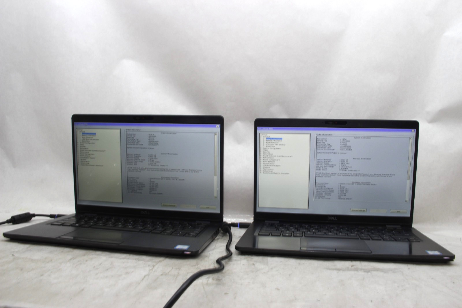 Lot of 2 Dell Latitude 5300 13.3" Laptops i7-8665U No RAM NO SSDS AS-IS