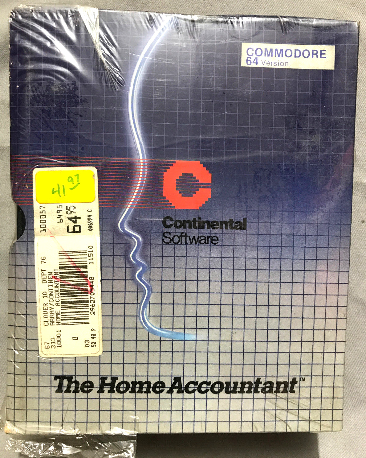 *NIB* The Home Accountant Continental Software Commodore 64/128 Factory Sealed