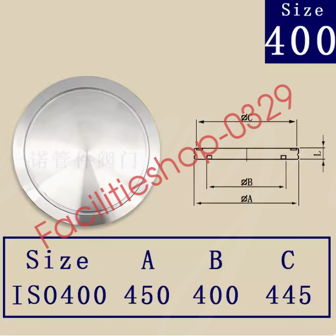 1PC ISO vacuum flange blind Blind ISO400 DHL/FedEx