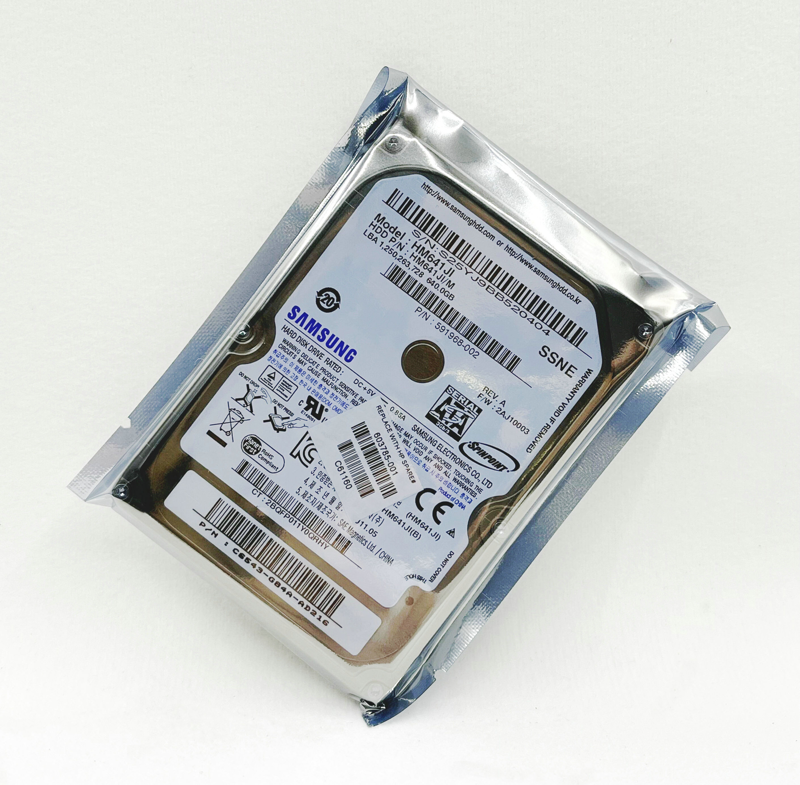 Samsung 640GB 5400RPM HM641JI SATA 8MB 2.5" Laptop Hard Drive