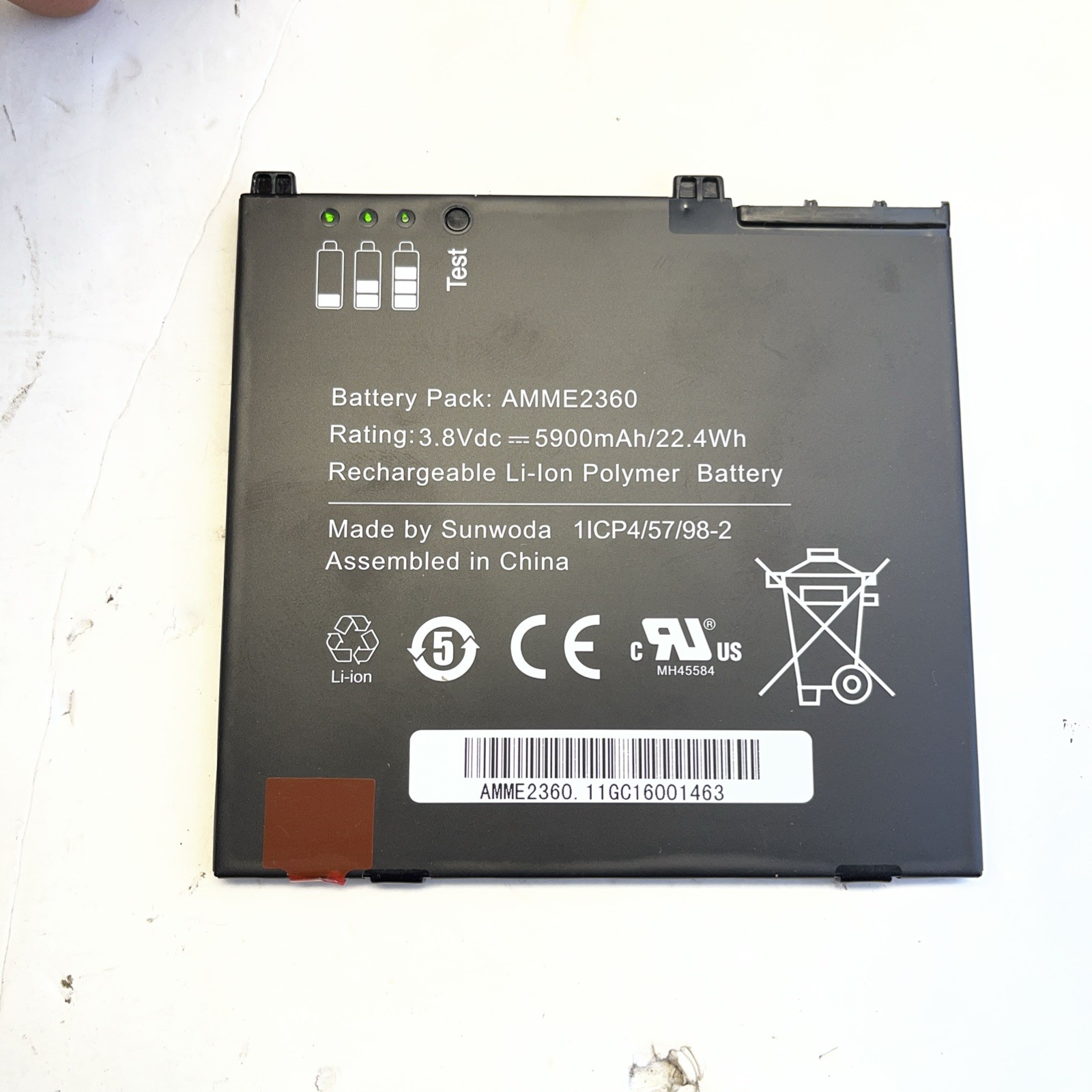 AMME2360 Battery for Zebra ET50 ET50NE-W22E ET55 ET55AE-W22E Table Genuine D3