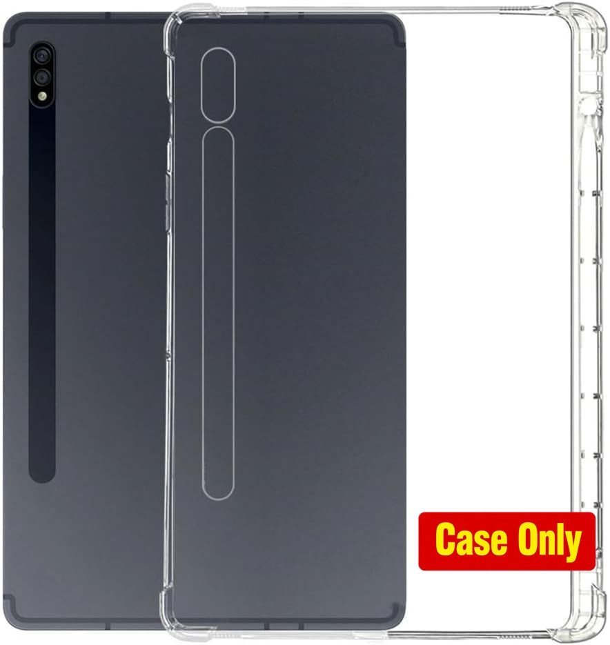 Case for Samsung Galaxy Tab S8/S9/S10 Ultra 14.6", Soft TPU Transparent Cover