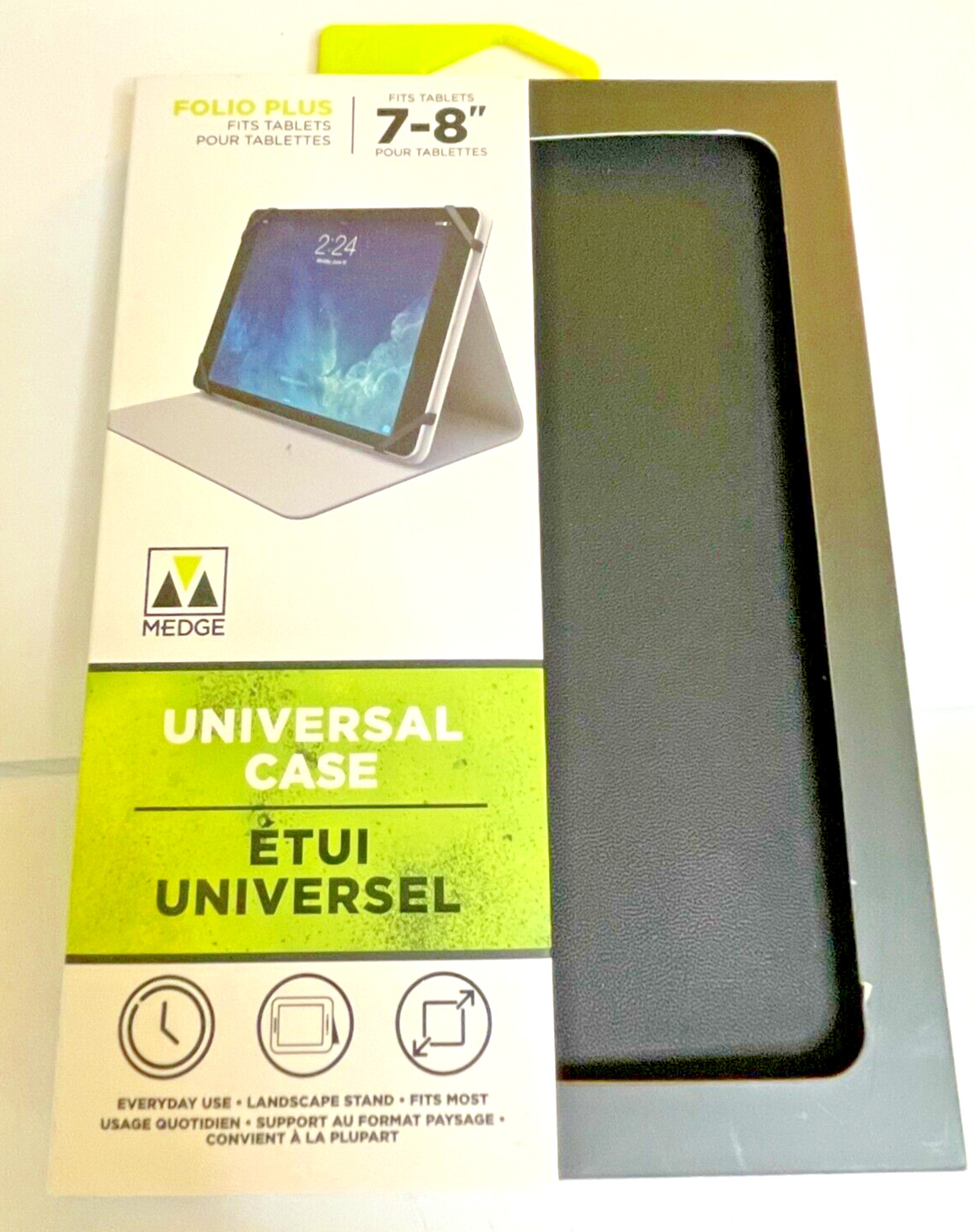 Universal Folio Case Fits 7-8" Tablets MEDGE-Apple, Samsung, Amazon, Google