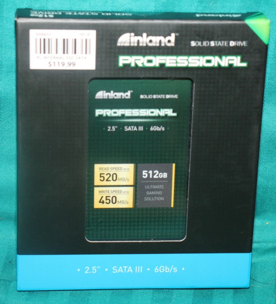 Inland Professional 512GB SSD 2.5" SATA III 6Gb/s - NEW Factory Sealed