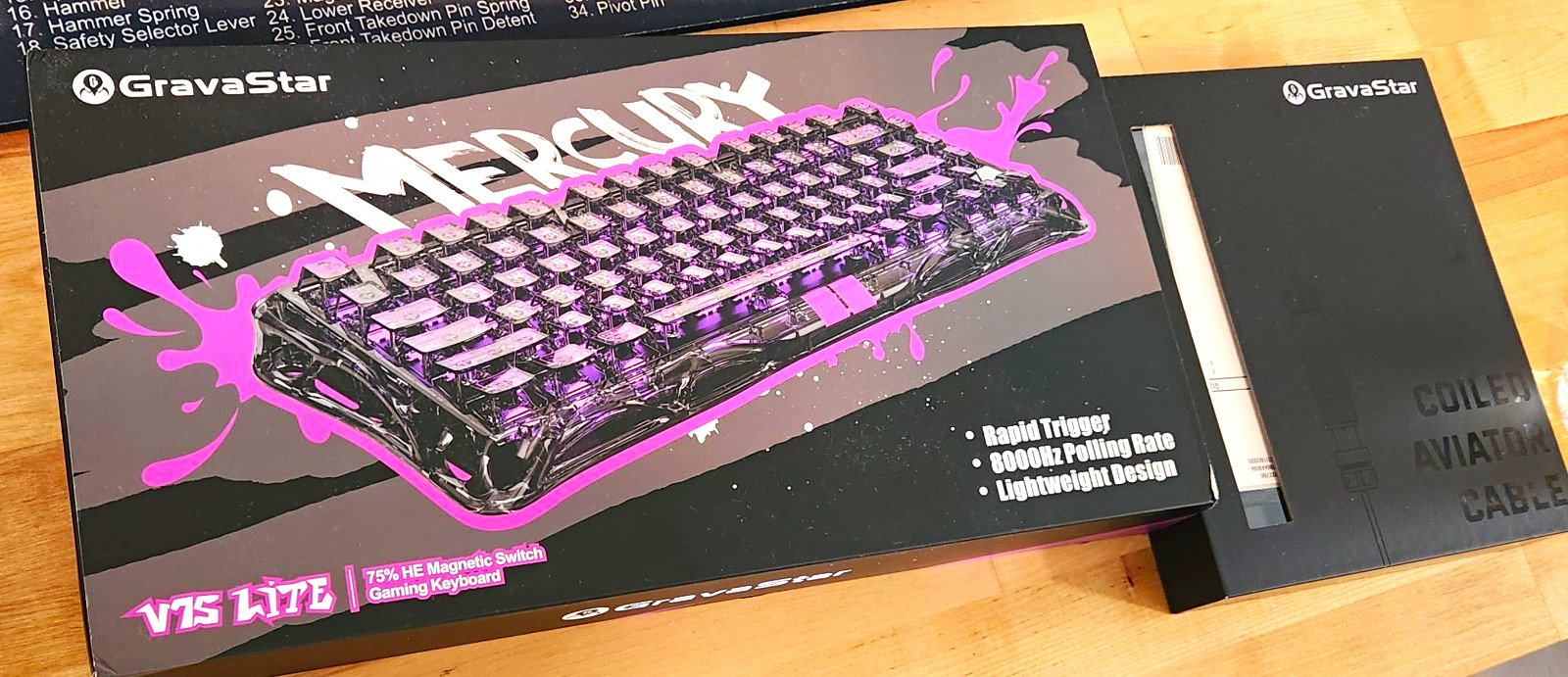 GravaStar Mercury V75 Lite 75% Gaming Keyboard HE Magnetic Switch Purple