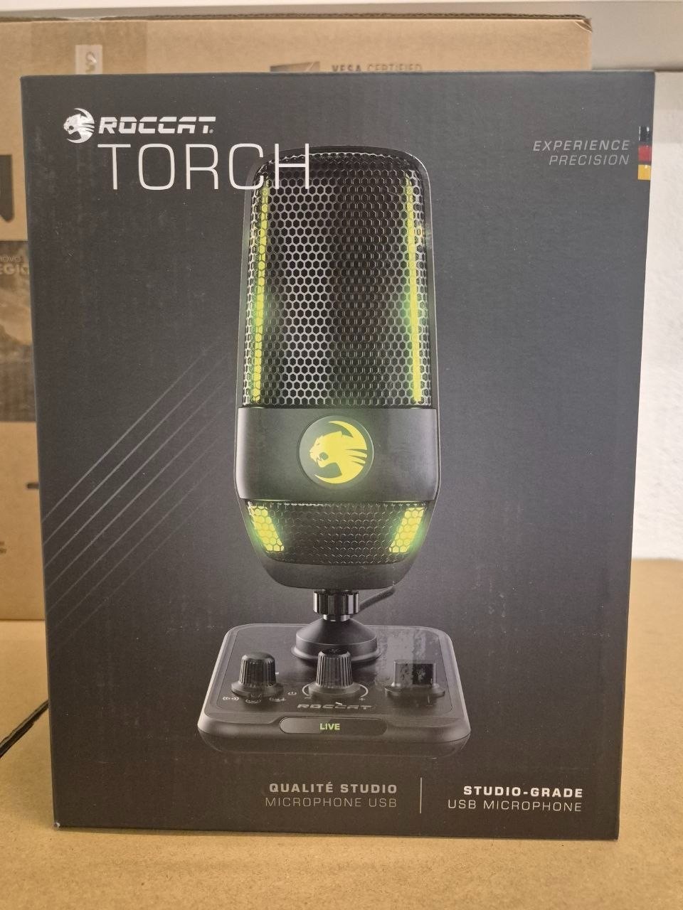 New RGB Roccat Torch Gamer PC Microphone USB Turtle Beach