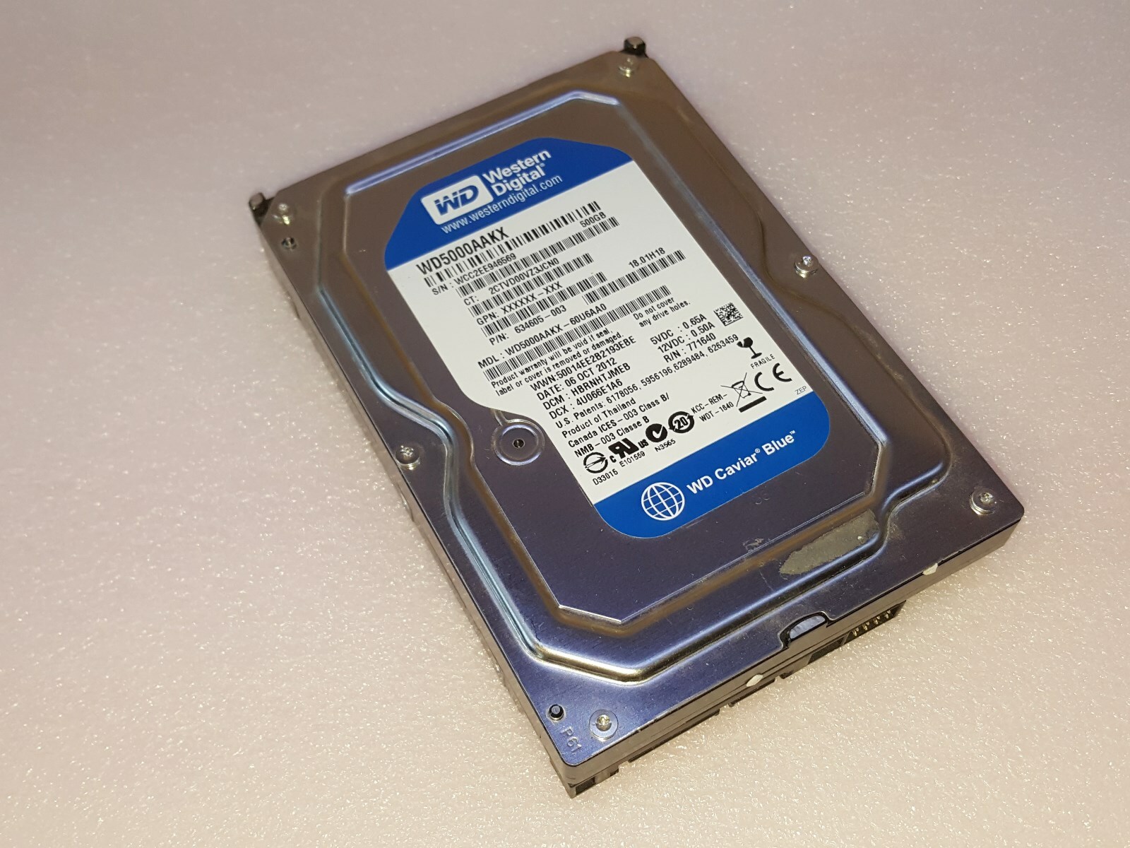 HP Pavilion p6112p - 500GB Hard Drive with Windows 7 Ultimate 64 Bit Installed