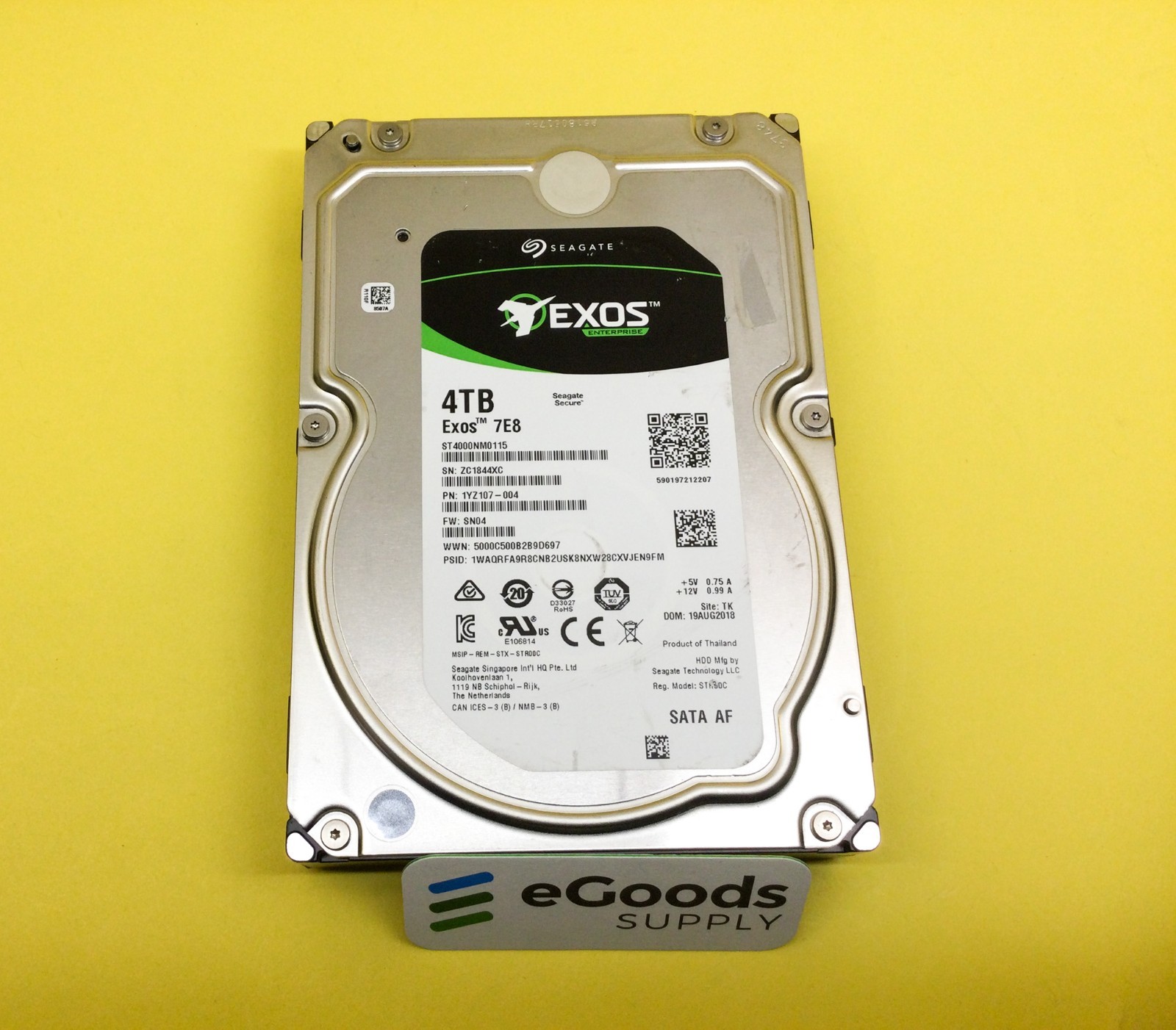 ST4000NM0115 Seagate Exos 7E8 4TB SATA Enterprise Hard Drive