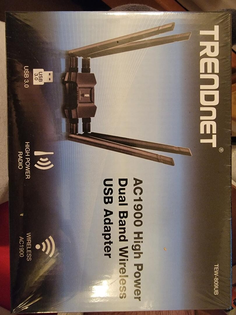 TRENDnet TEW-809UB AC1900 High Power Dual Band Wireless USB Adapter 