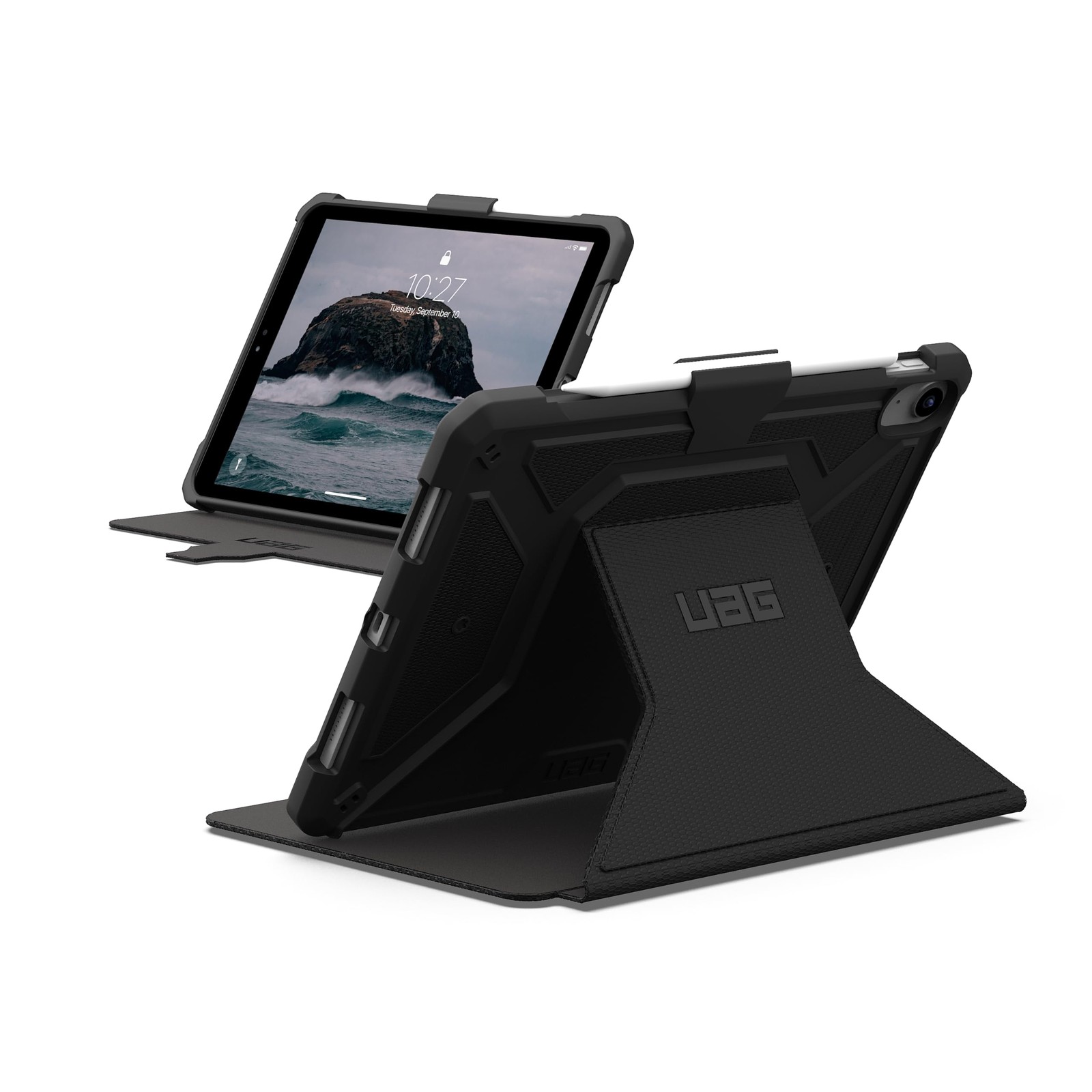 UAG iPad 11" Case A16 11th Gen 2025 Armor Shell Stand Metropolis Tact Armr Black
