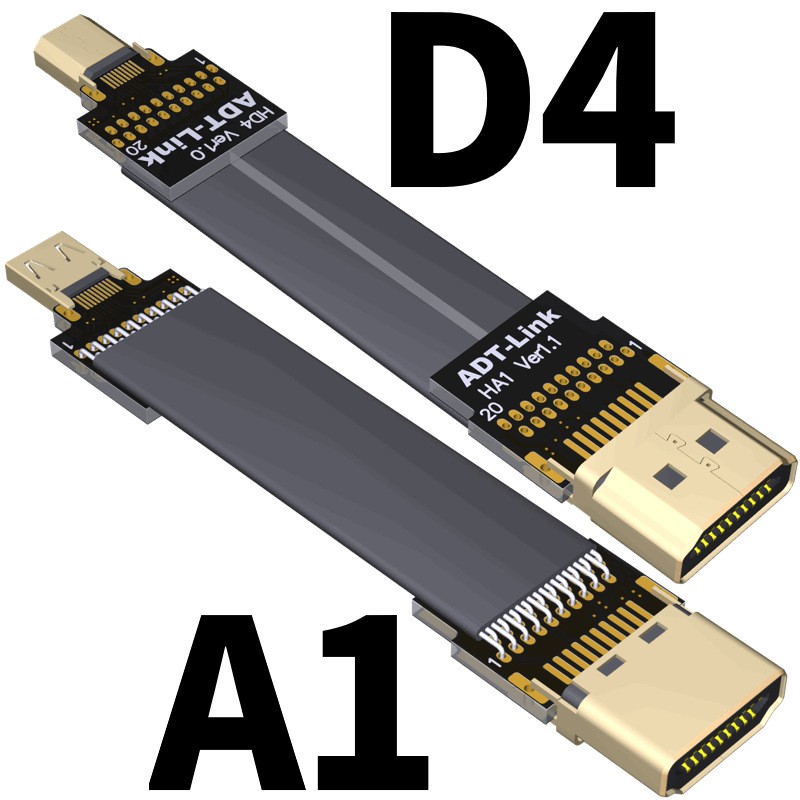 ADT Micro Male to Female HDMI Cable Tablet Camera For Dajiang Aerial Photography