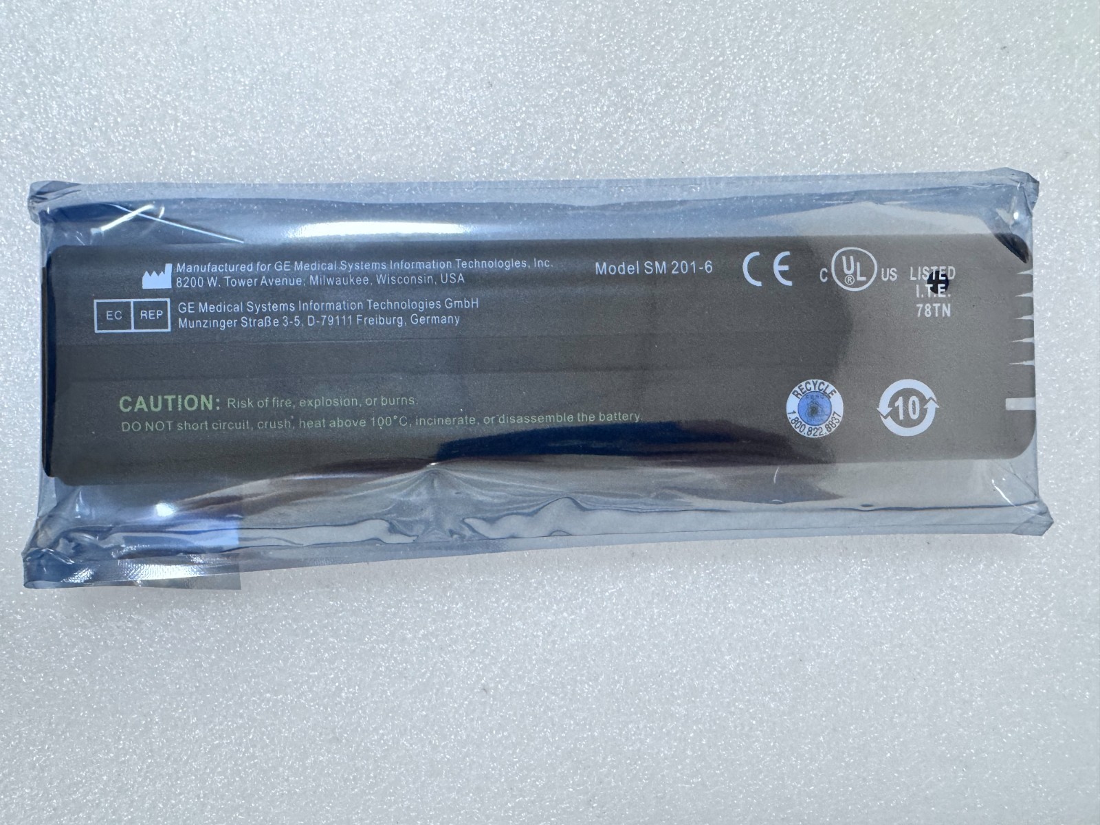 SM201-6 Battery For GE DASH DASH3000 4000 5000 MT9082 B20