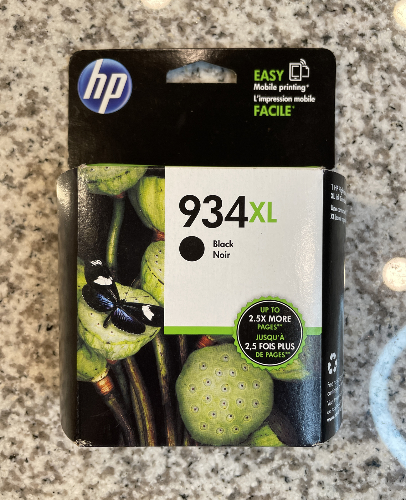 HP 934XL Original Ink Cartridge Black NIB Expired 01/2018 Genuine OEM