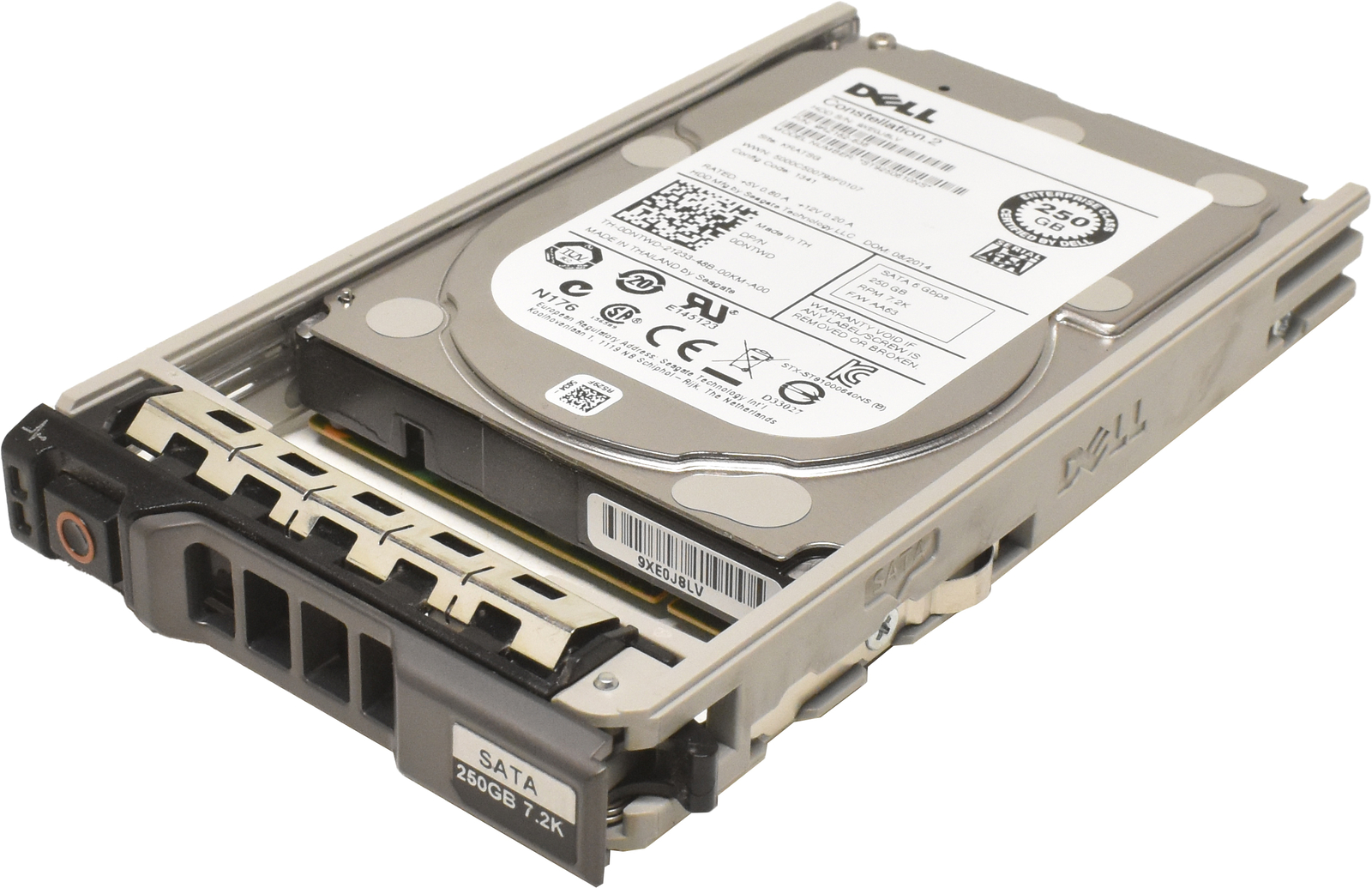 Dell 2.5" 250GB 7.2K 6G SATA HDD Hard Drive ST9250610NS 0DNTWD + Frame