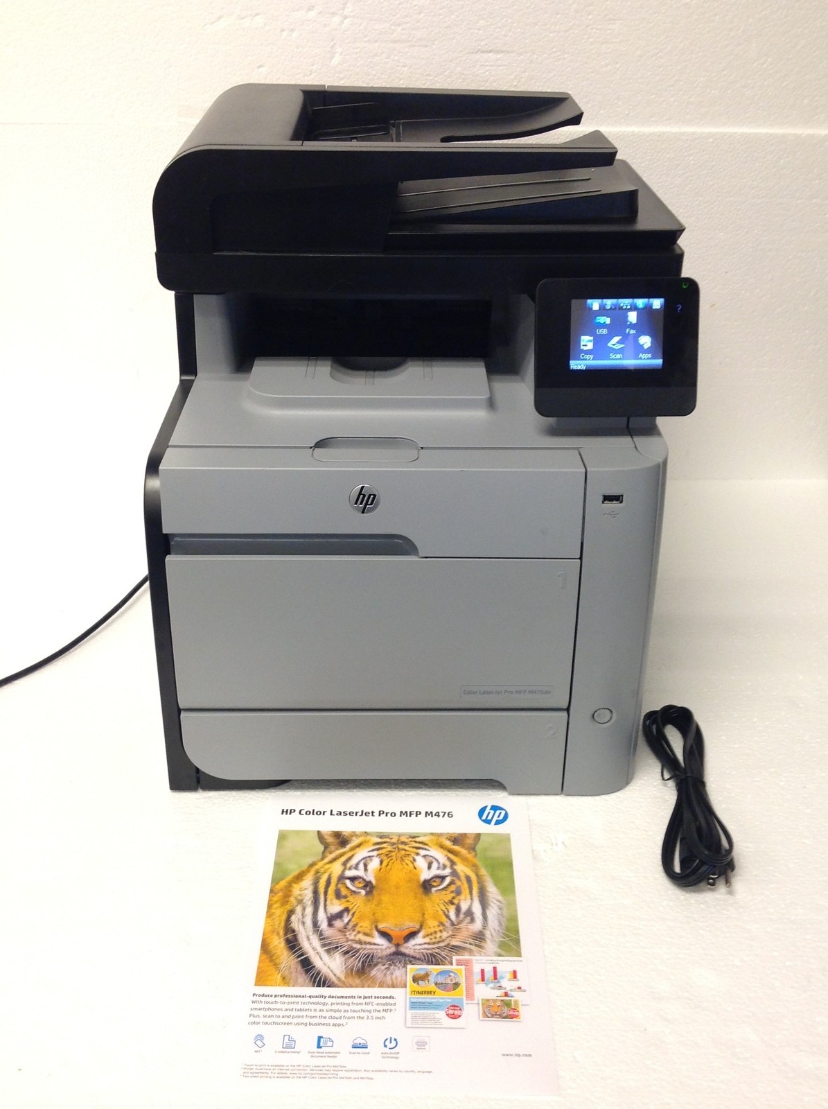 HP Color LaserJet Pro MFP M476DN 256MB All-In-One Laser Printer w/Toners, 23K PC