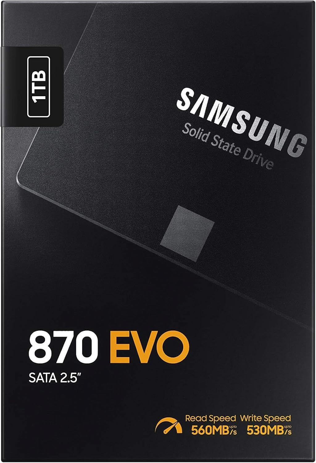 Samsung 870 EVO 1TB, 2.5 inch Internal SSD - ‎MZ-77E1T0B/AM