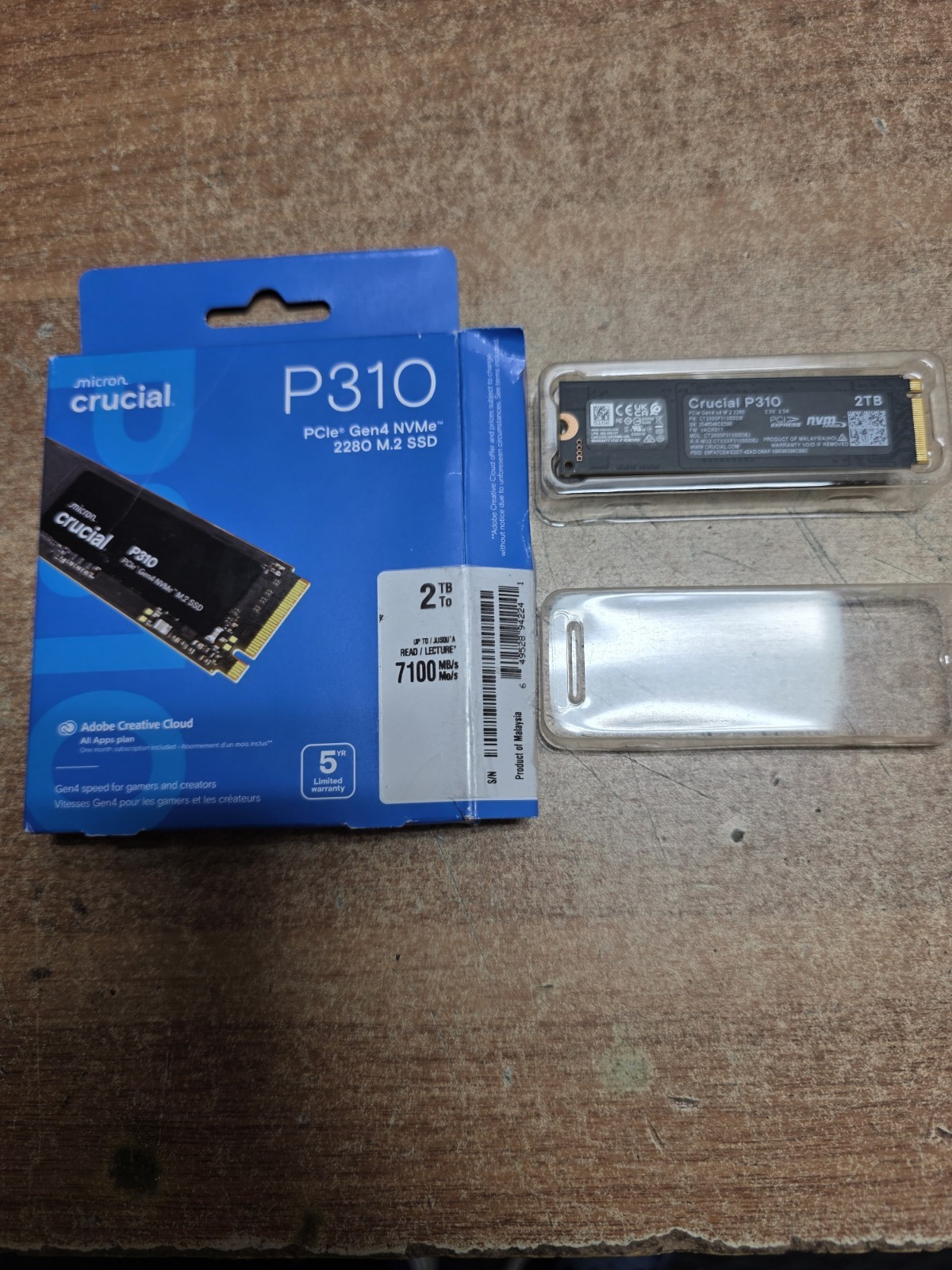 2TB Crucial P310 Internal SSD PCIe Gen 4 x4 NVMe M.2