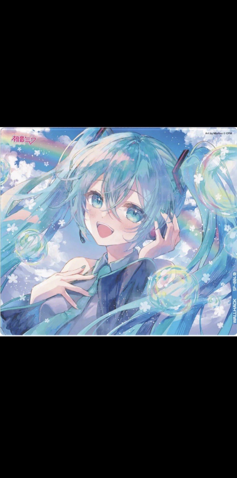 Wallhack SkyPAD SP-004 HATSUNE MIKU EDITION: SUMMER MIKU mouse Glass Pad In Hand