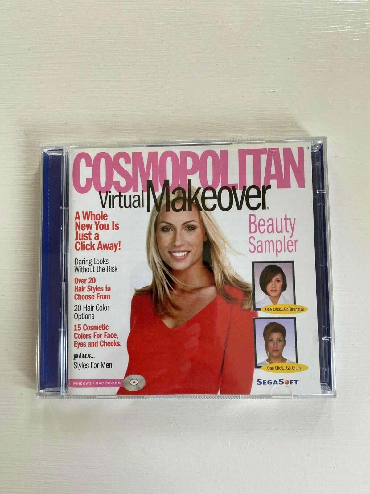 Pre-Owned Cosmopolitan Virtual Makeover PC (Win/Mac CD-ROM 1998) Deluxe Sampler