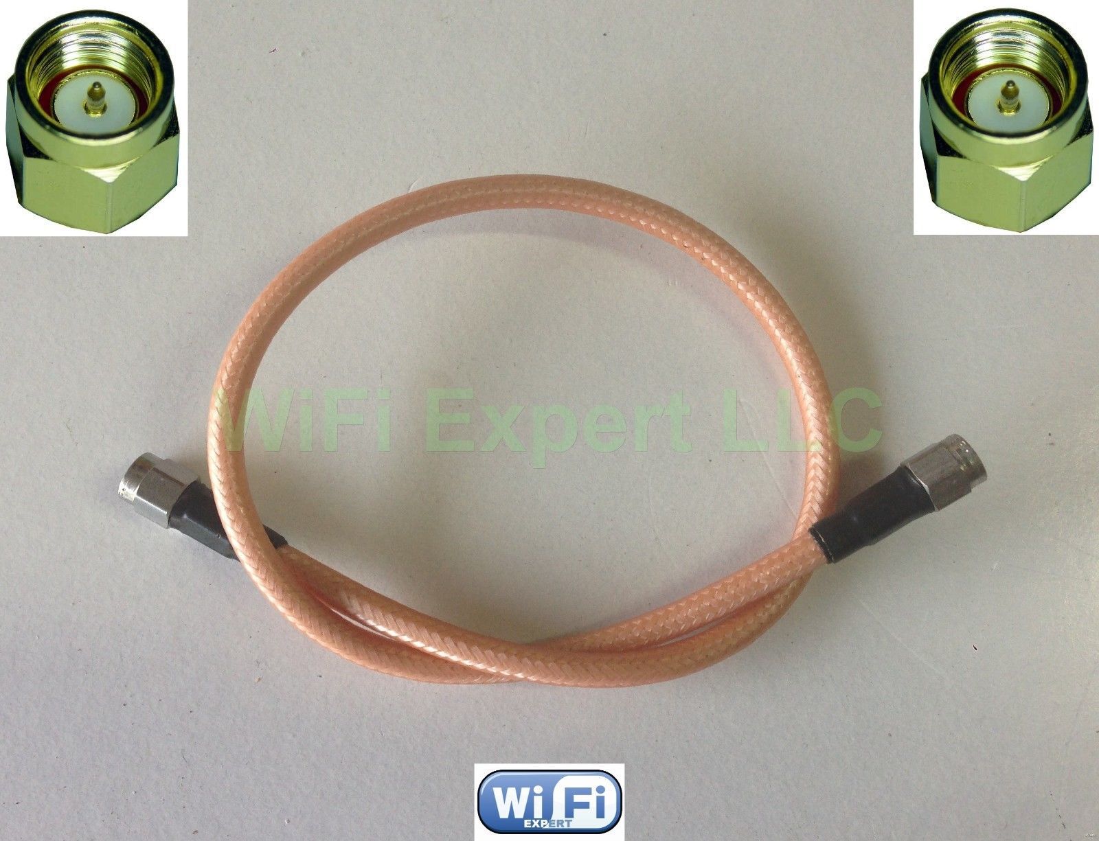 RG400 SMA MALE Straight to SMA MALE Straight Plug Coaxial RF Pigtail Cable 