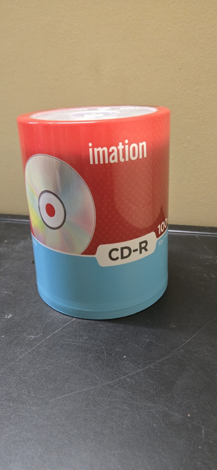 Imation CD-R Music Blank CDs 100-Pack, 80 Minutes, 700MB, Sealed