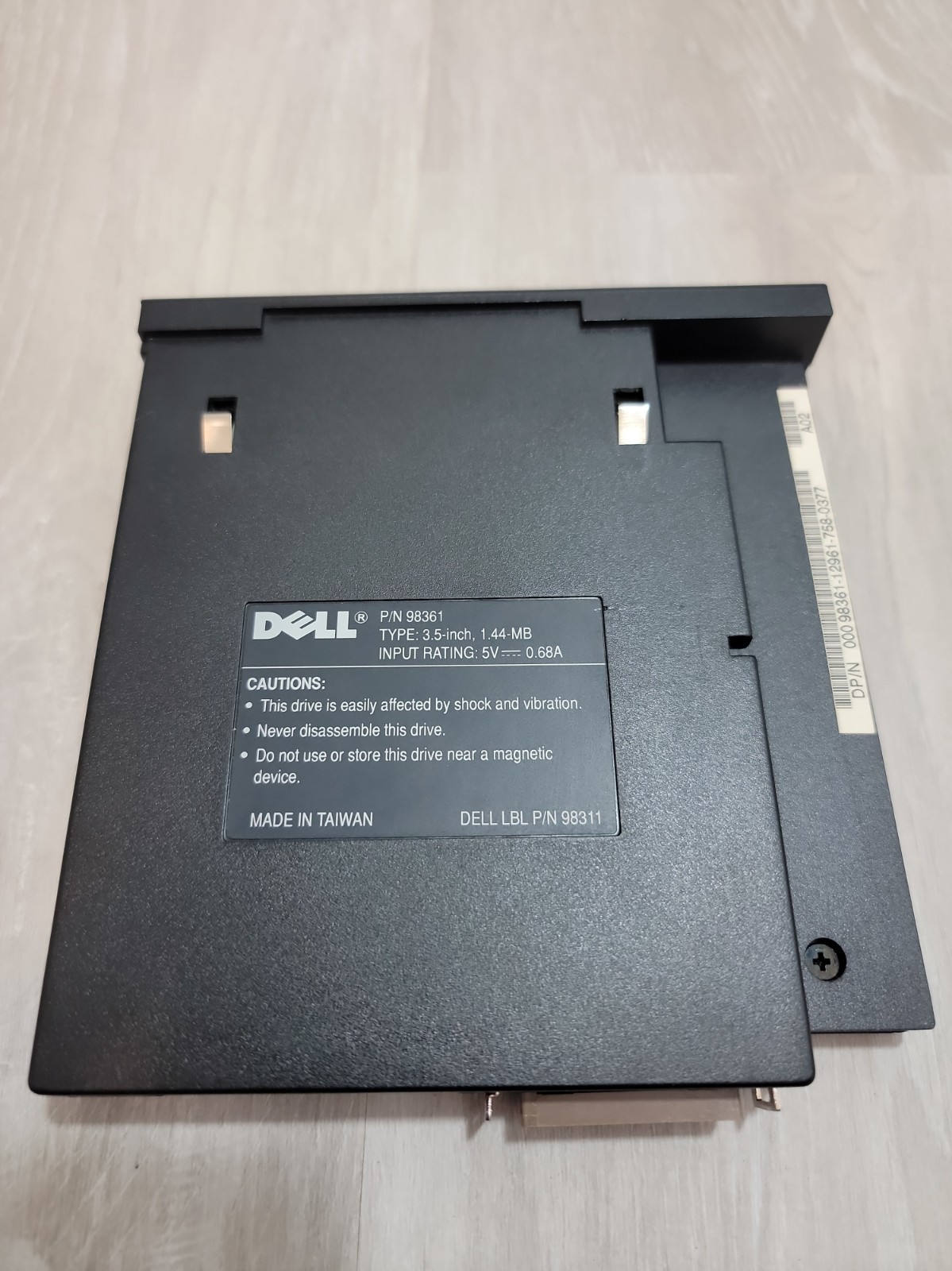 Dell 3.5" Floppy Disk Drive 1.44MB P/N 98361 OEM Internal Vintage PC - WORKS