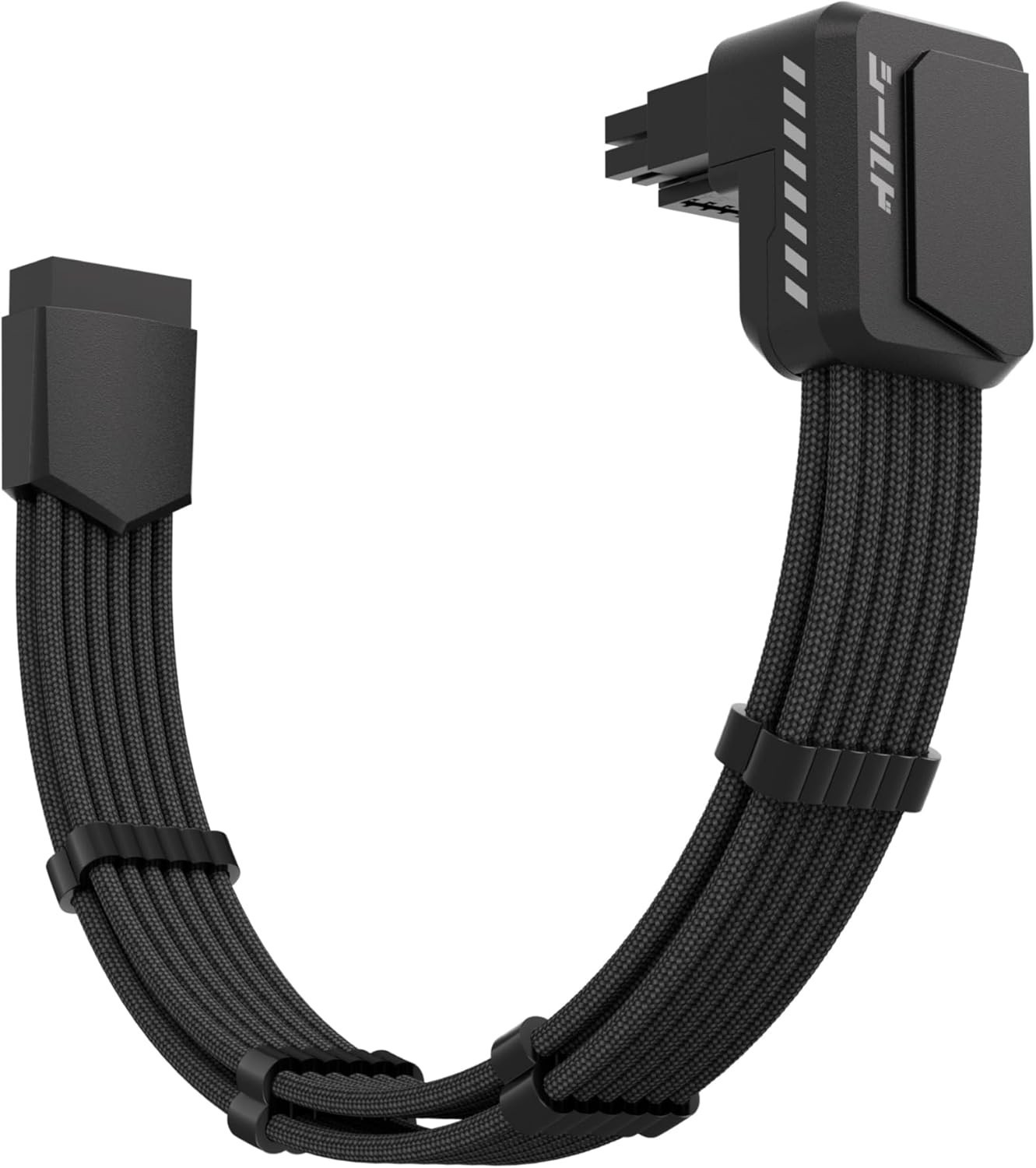 EZDIY-FAB Shield PCIE 5.1 GPU Extension Cable with 90 Degree 12V-2x6 Standard