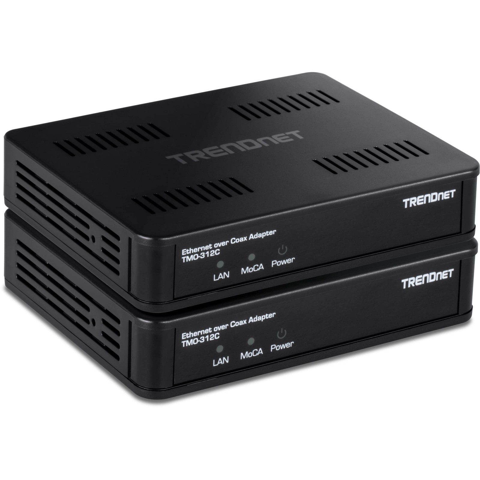Trendnet TMO-312C2K MoCA 2.5 Ethernet Adapter 2-Pack Black