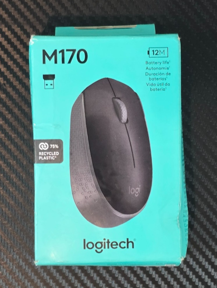 Logitech M170 Wireless Mouse Compact Ambidextrous 2.4GHz with USB Receiver *Read
