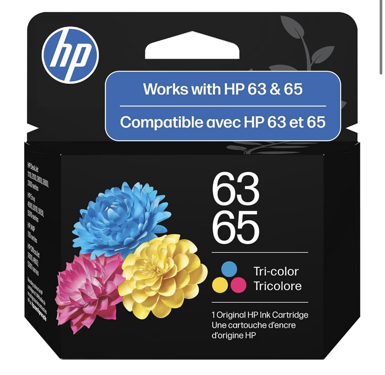 B7RT2AN New Genuine HP 63 / 65 Tri-color Ink Cartridge 01/2028