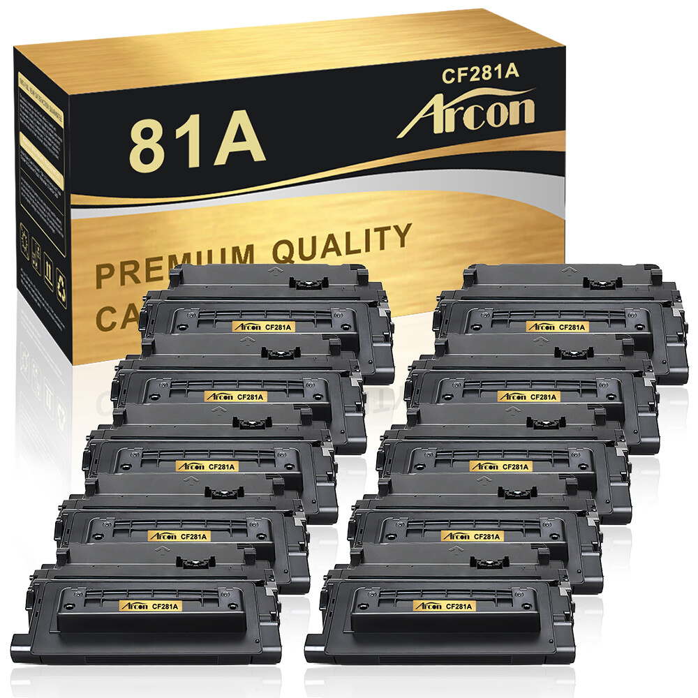 10PK CF281A 81A Toner Cartridge For HP LaserJet Enterprise Flow MFP M630dn M630z