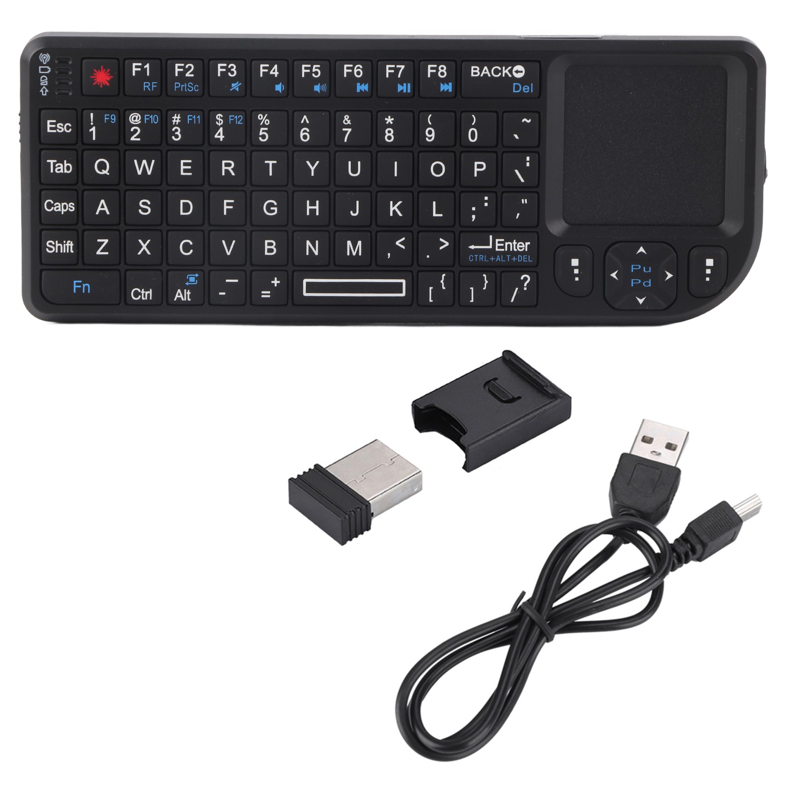 2.4GHz Wireless Touchpad/Rechargeable Thin USB Backlit Keyboard For /4