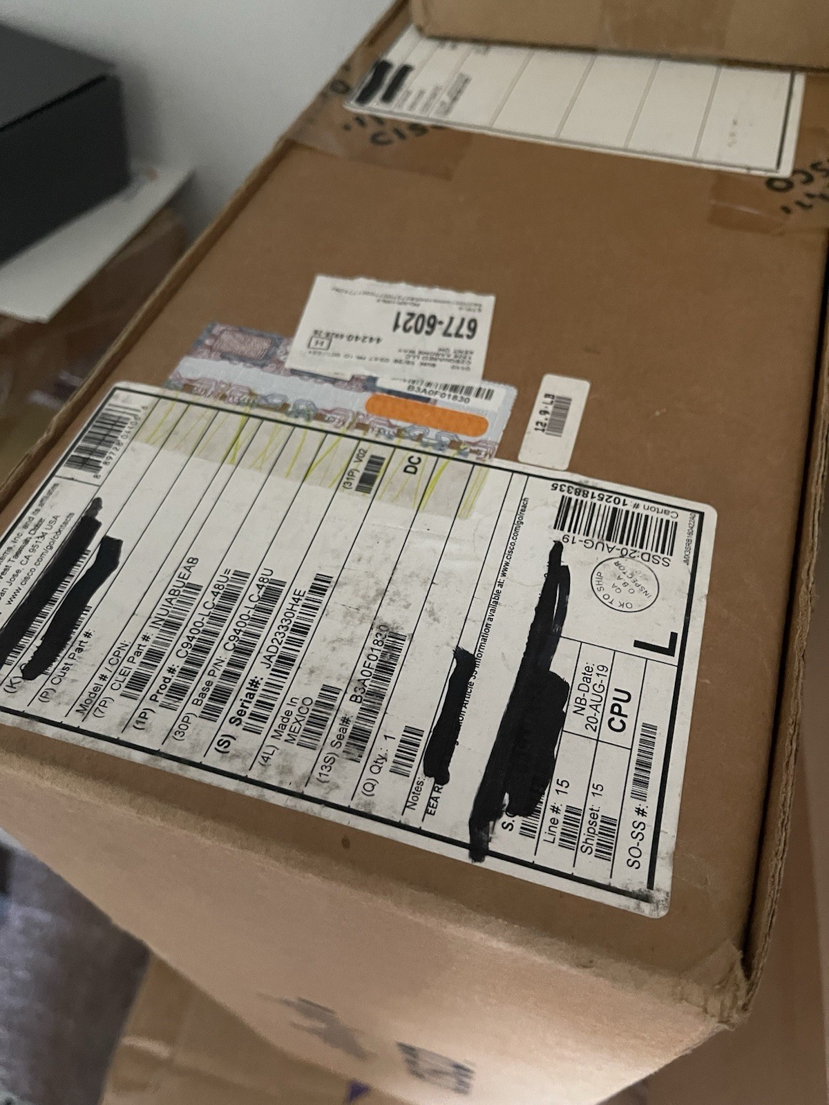 Cisco Lot C9400, C4500X, ASR, C2960, QSFPs, SFPs, ONS (New, NOB and Used) AS IS