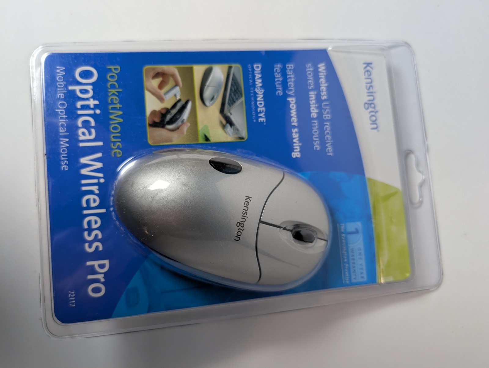 Kensington PocketMouse Pro Wireless Compact Travel USB Mouse - PC/Mac (Sealed)F