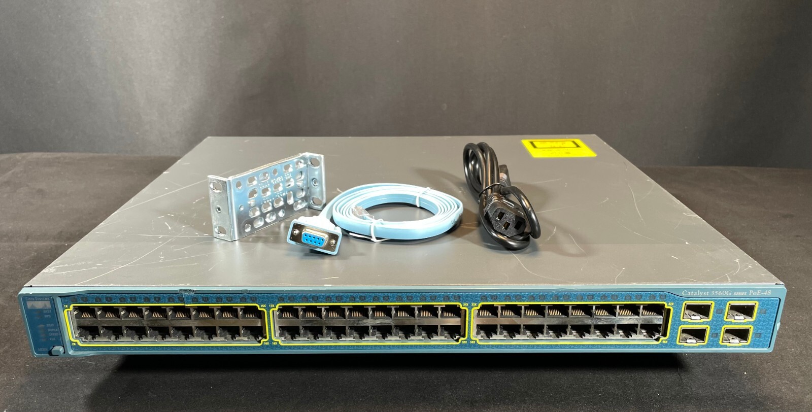 Cisco WS-C3560G-48PS-S 48 Port PoE 3560G Gigabit Switch - Same Day Shipping