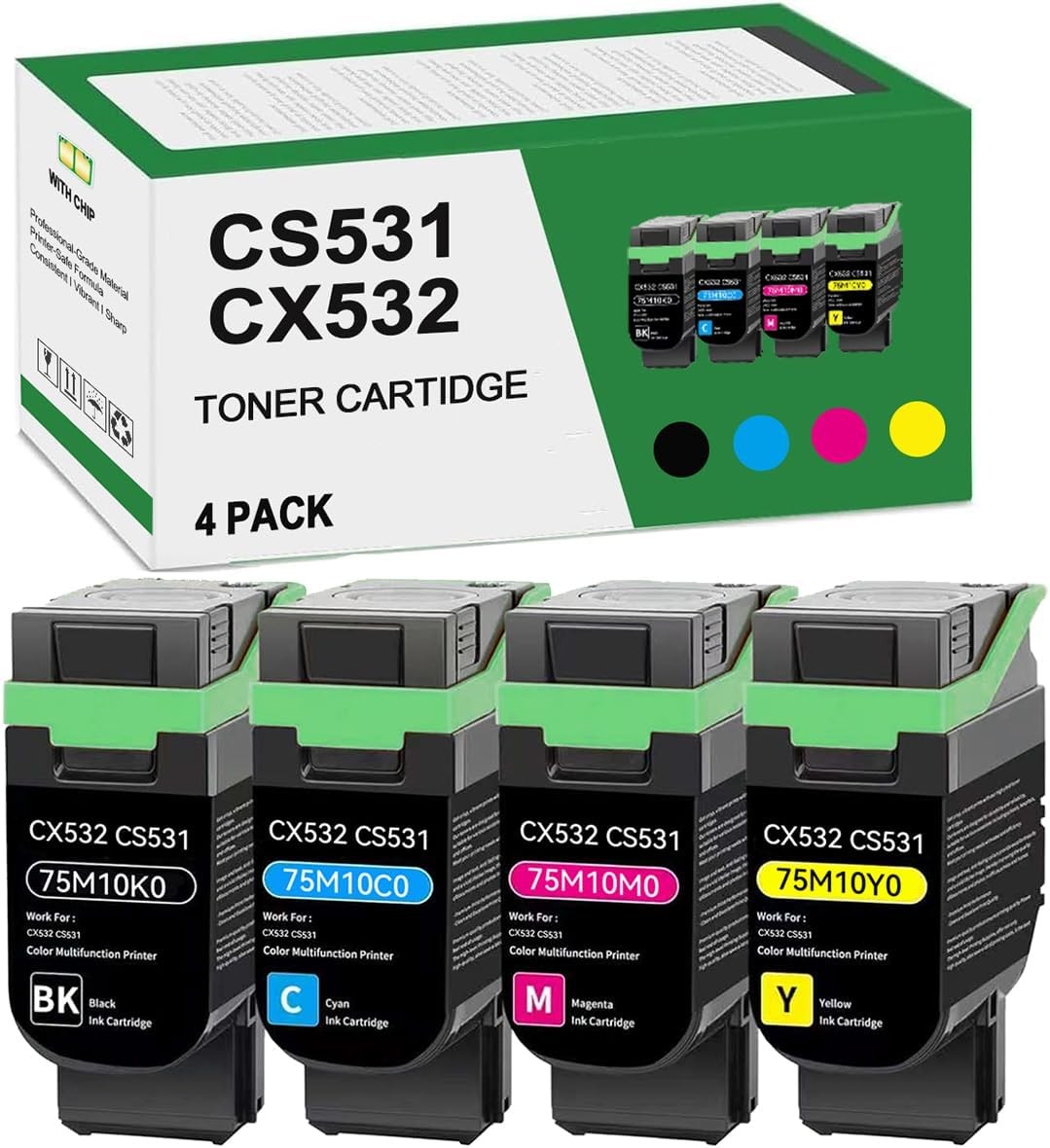 Toner Cartridge for Lexmark (CX532 CS531) CS531dw CS632dwe CX532adwe CX635adwe