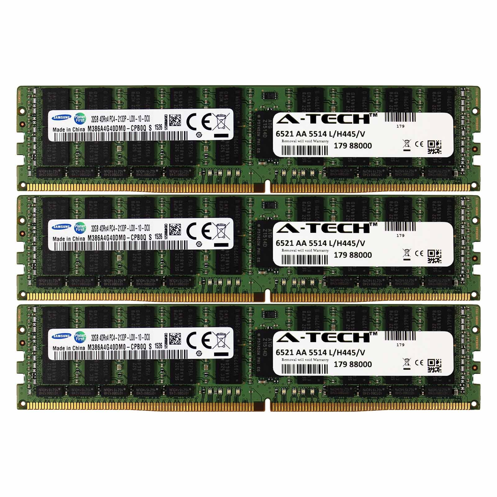 PC4-17000 LRDIMM 96GB Kit 3x 32GB HP Apollo 4500 4200 753225-B21 Memory RAM