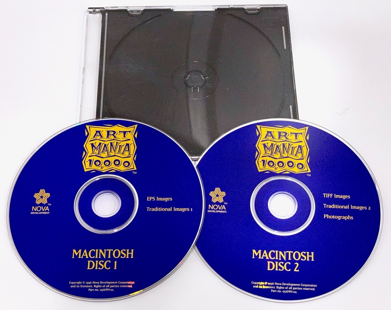 Art Mania 10,000 from Nova Media on 2 CD-ROMs for Mac from 1996