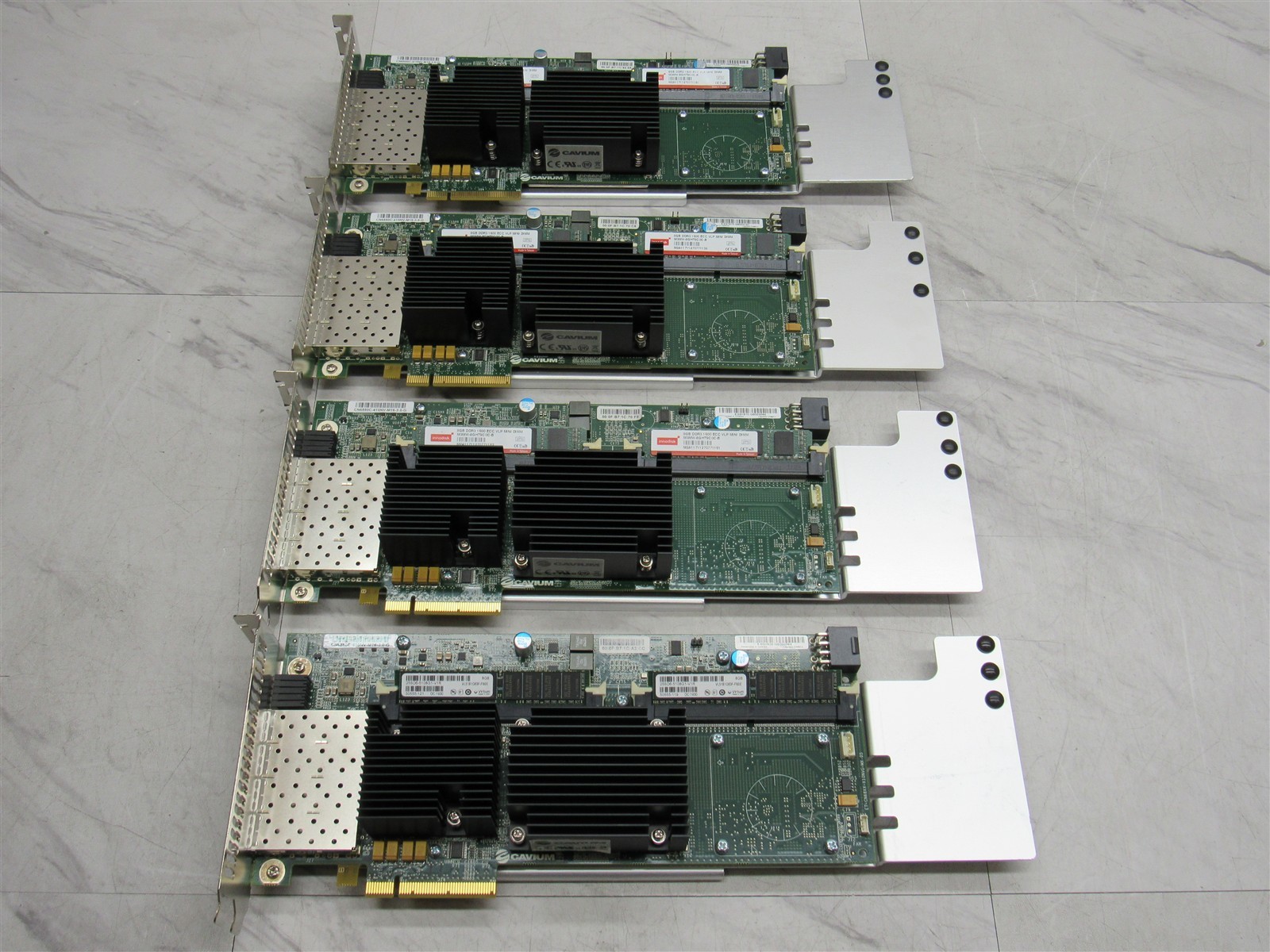 4 LOT Cavium CN6880C-410NV-M16-3.0-G Quad-Port 10GB SFP+ PCIe Network Card