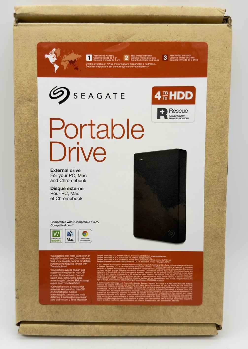 Seagate STGX4000400 Portable 4 TB USB 3.0 External Hard Drive - Black