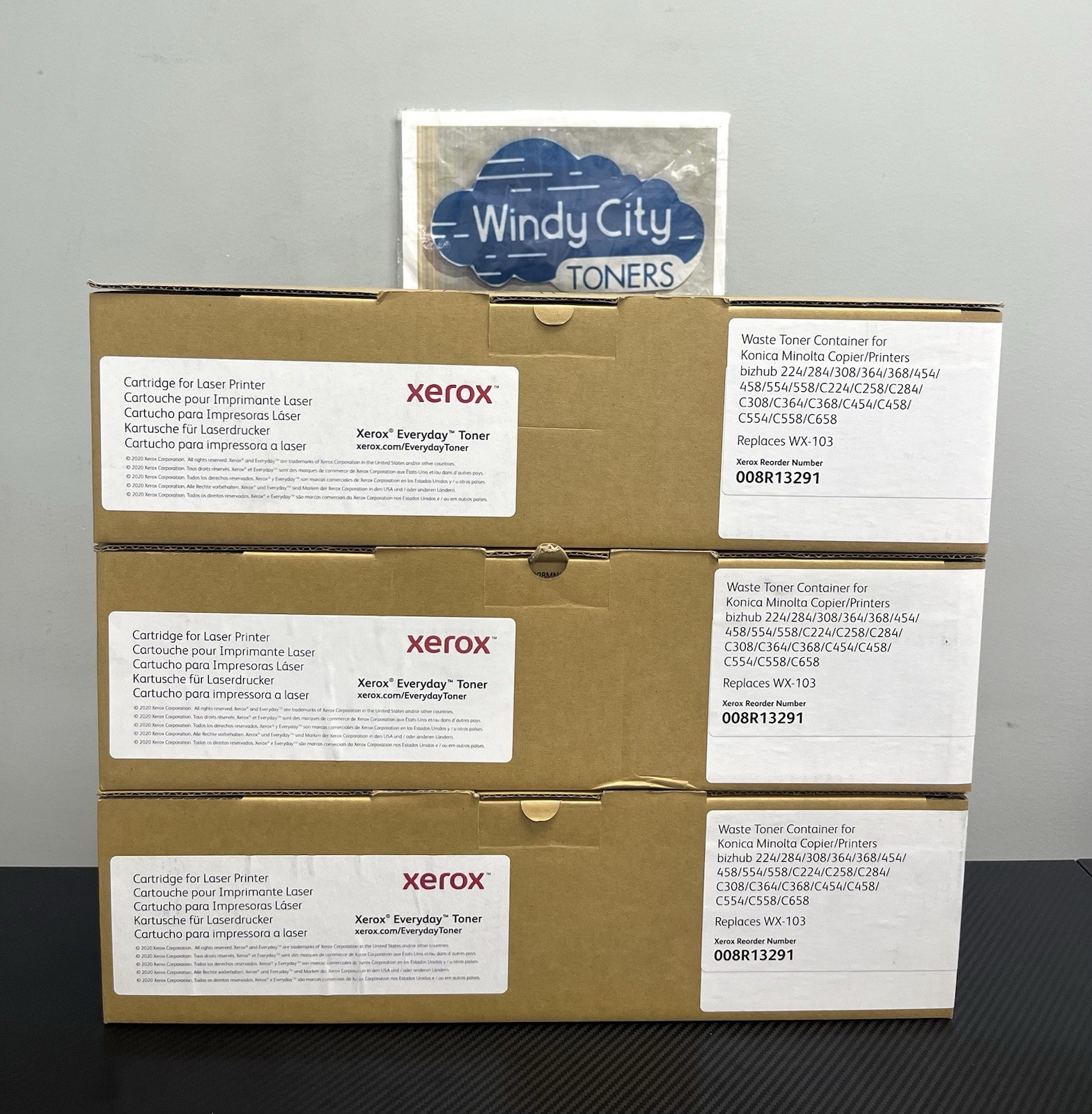 Konica WX-103 Compatible Lot 3 Waste Toner Container bizhub 368/C658/C364/C454