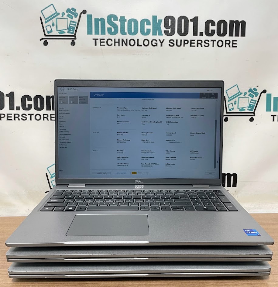LOT 3 Dell Latitude 5530 15.6 1080p i7-12th 3.5GHz 8gb RAM 256gb SSD B.S.L Read