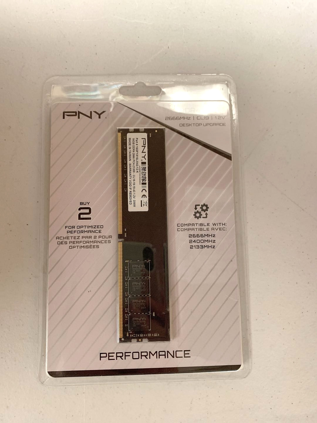 PNY 16Gb DDR4 RAM 2666Mhz **NEW**SEALED**