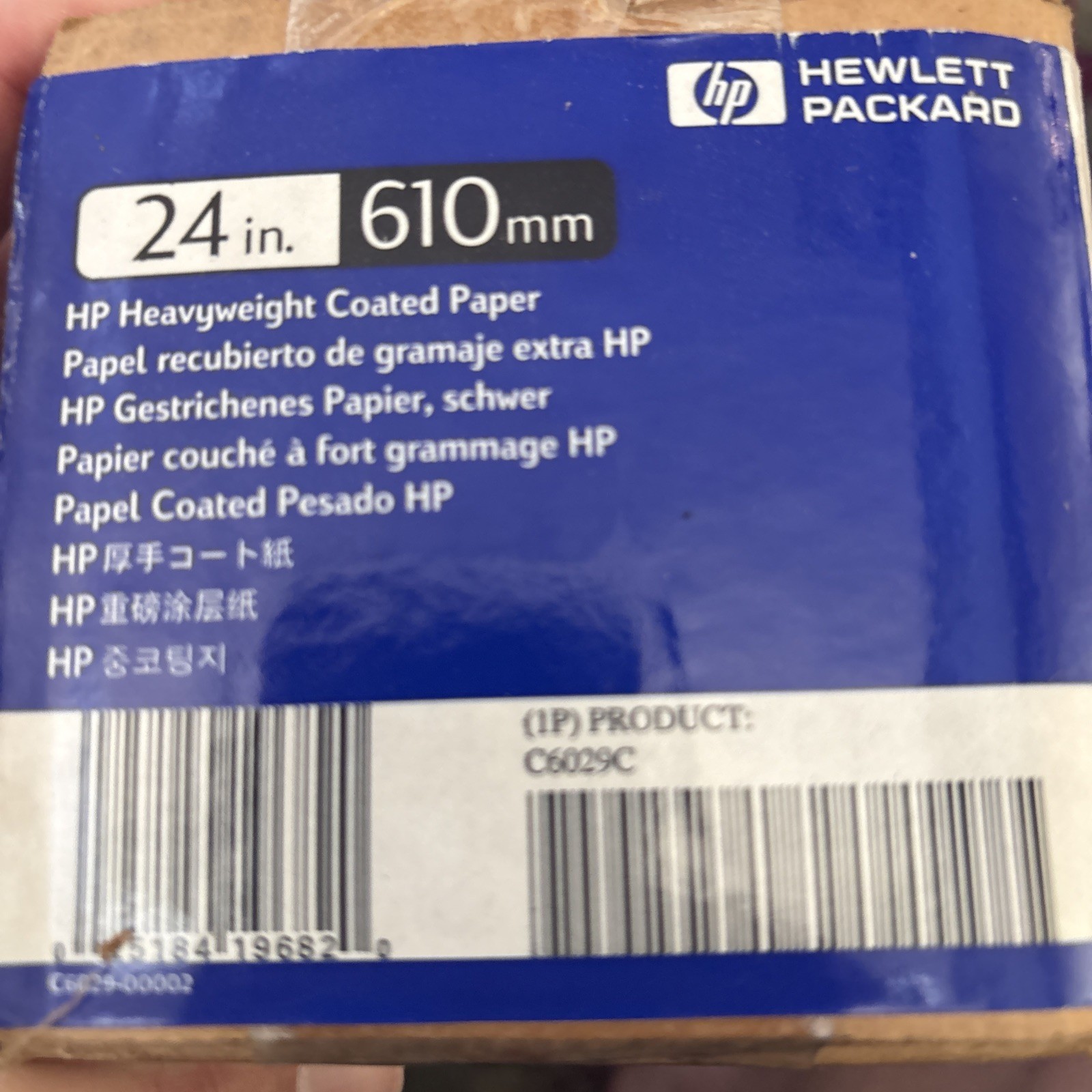 HP Heavyweight Coated Paper 24"x100ft White C6029C