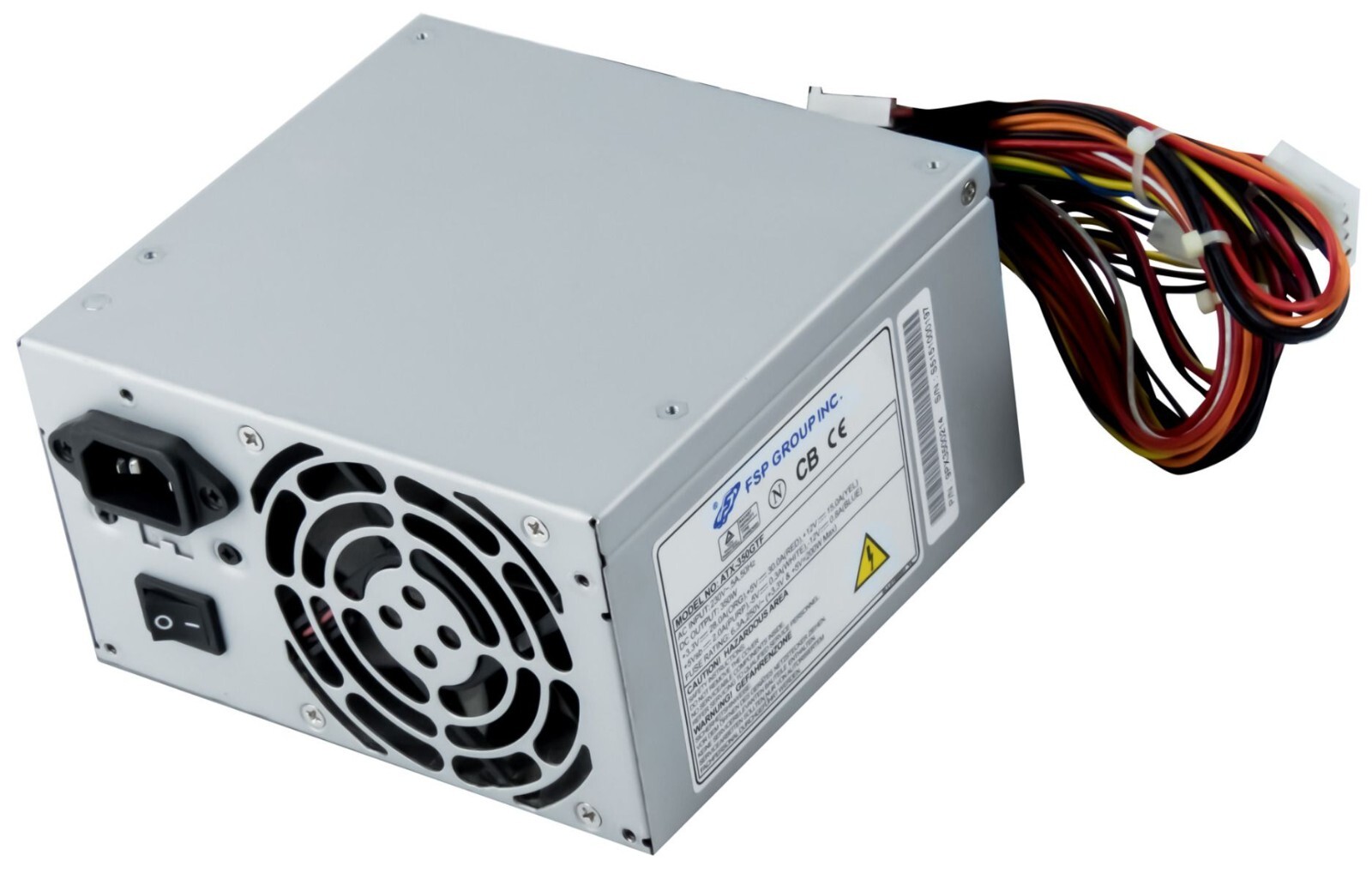 POWER SUPPLY FSP ATX-350GTF 350WATT ATX 20+4-PIN 4-PIN 12V AUX 6-PIN 5xMOLEX 2xFDD