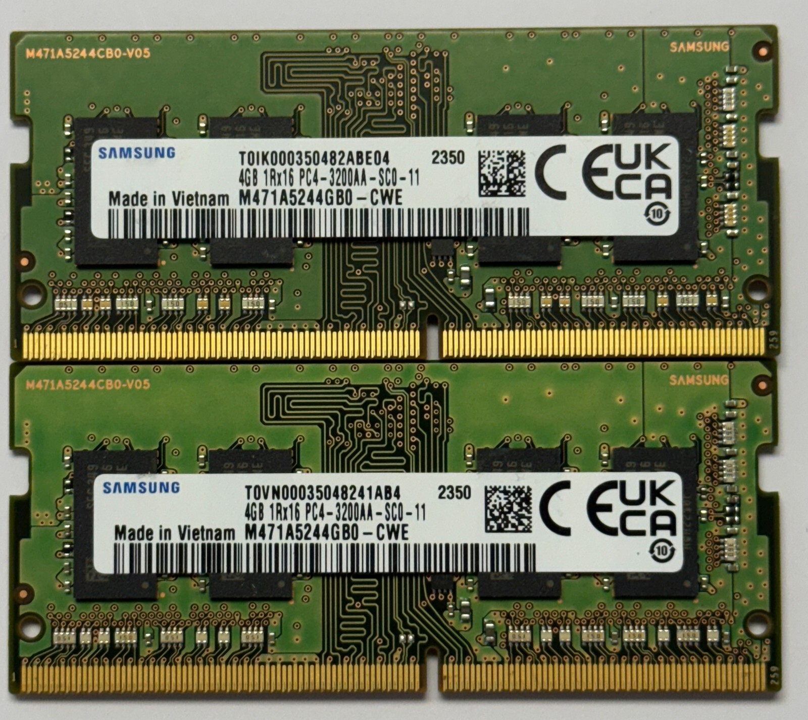 Samsung RAM 8GB Kit (2 x 4GB) DDR4 3200 MHz Laptop Memory DDR4 SoDIMM