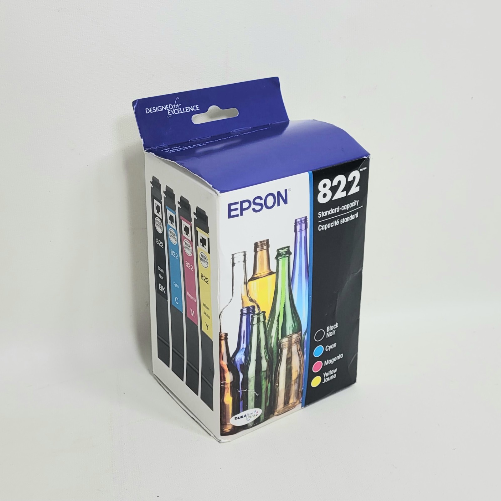 2029 Genuine Epson 822 Ink Cartridge 4 Pack Black Color CMY Original